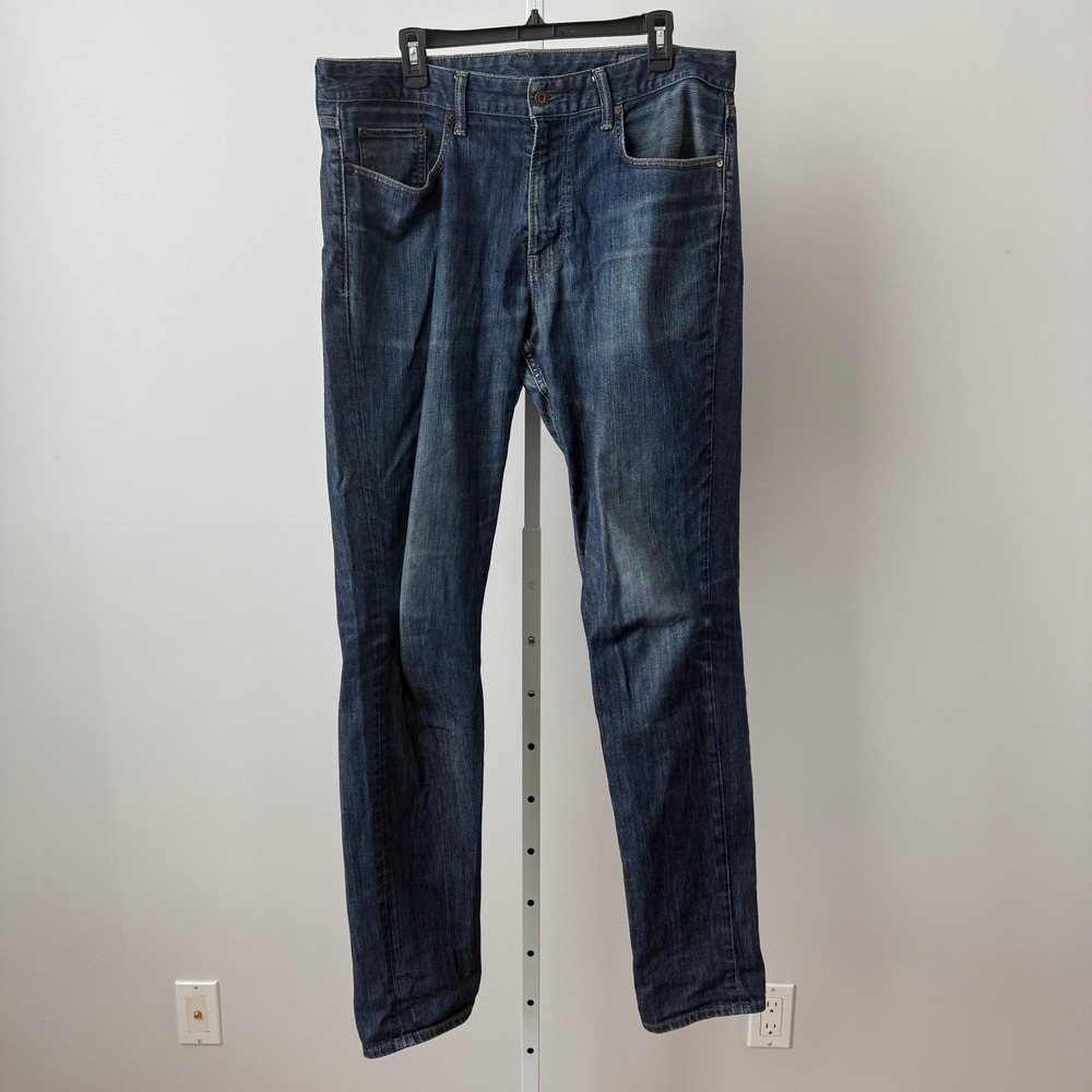 Bonobos sz 36x36‎ Dark Wash Indigo Stretch Denim Slim Straight Preppy Casual